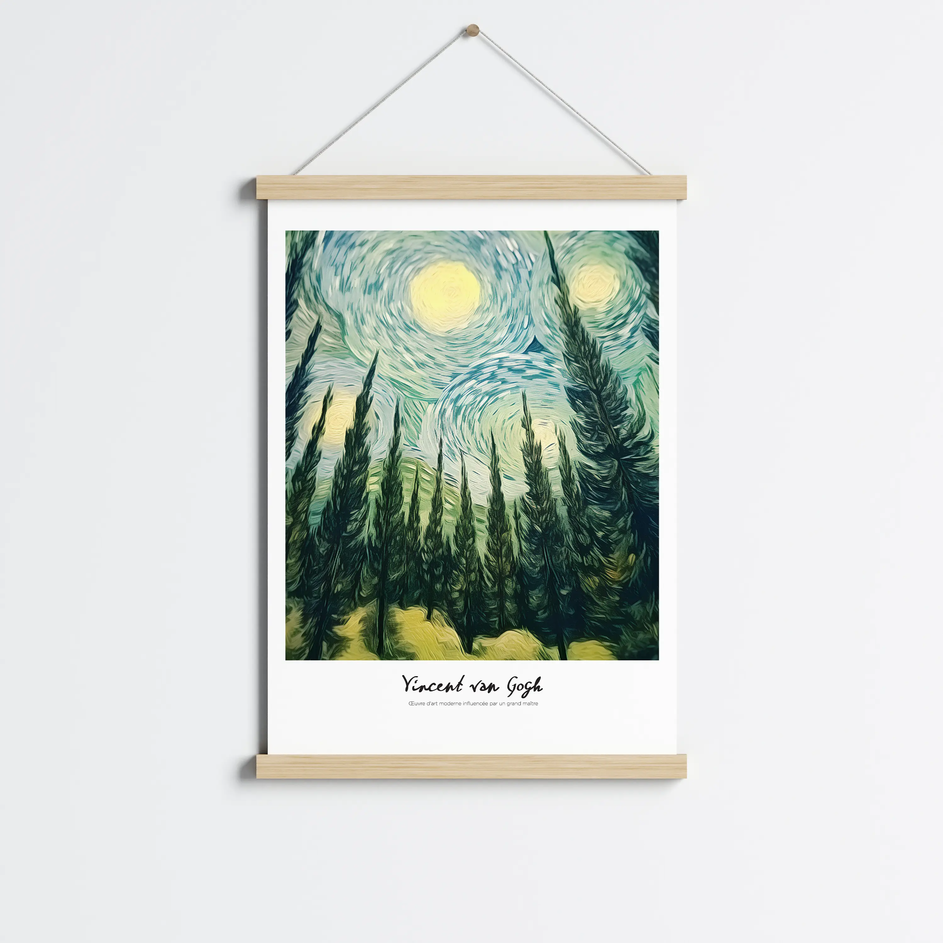 פוסטר לתליה | Van Gogh Moonlit Pines