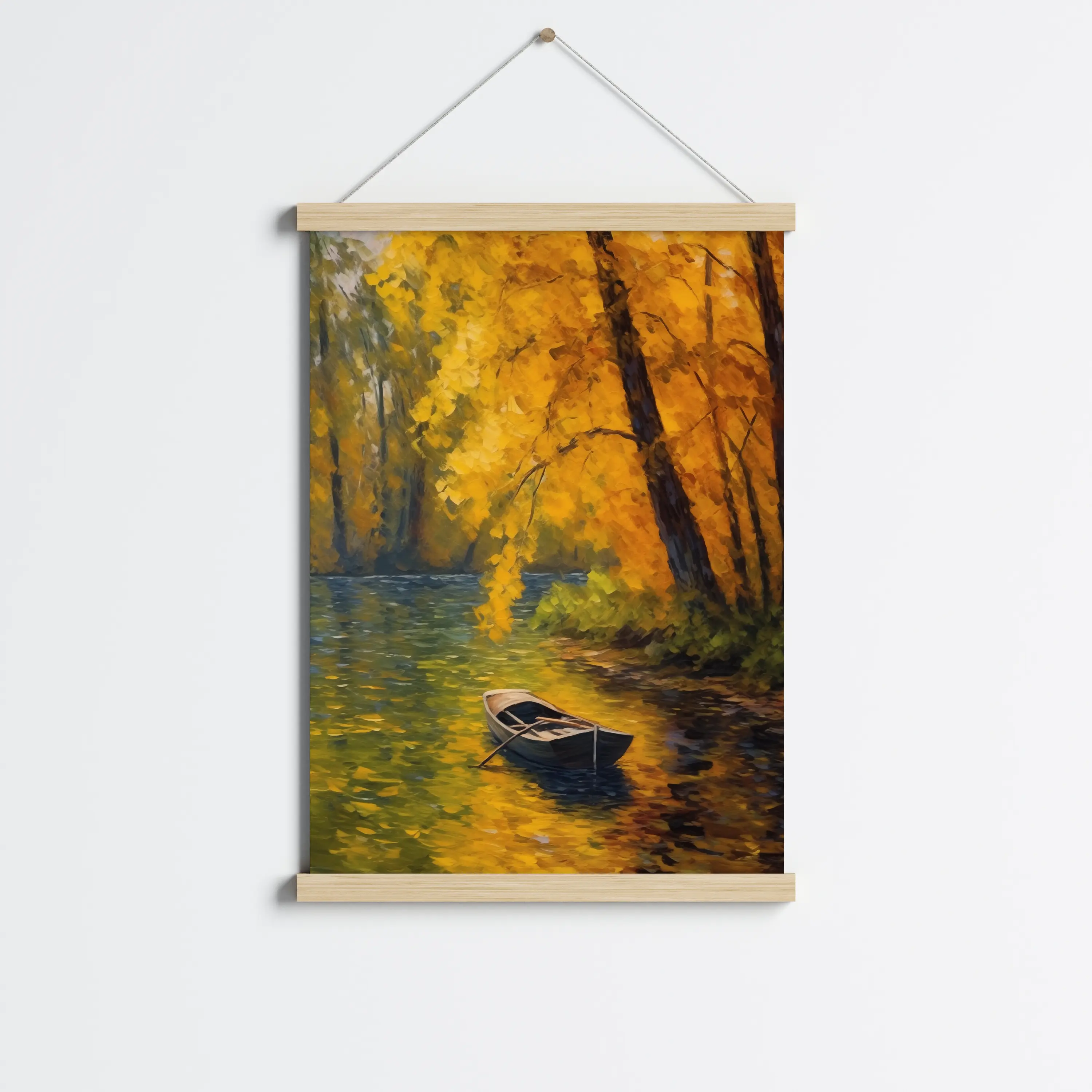 פוסטר לתליה | Abstract art boat