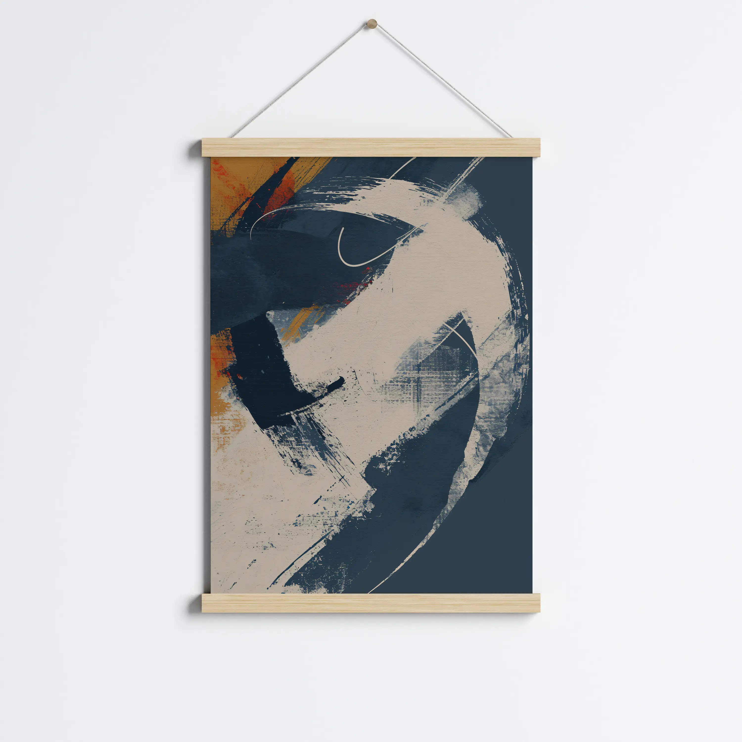 פוסטר לתליה | Abstract art grey tone