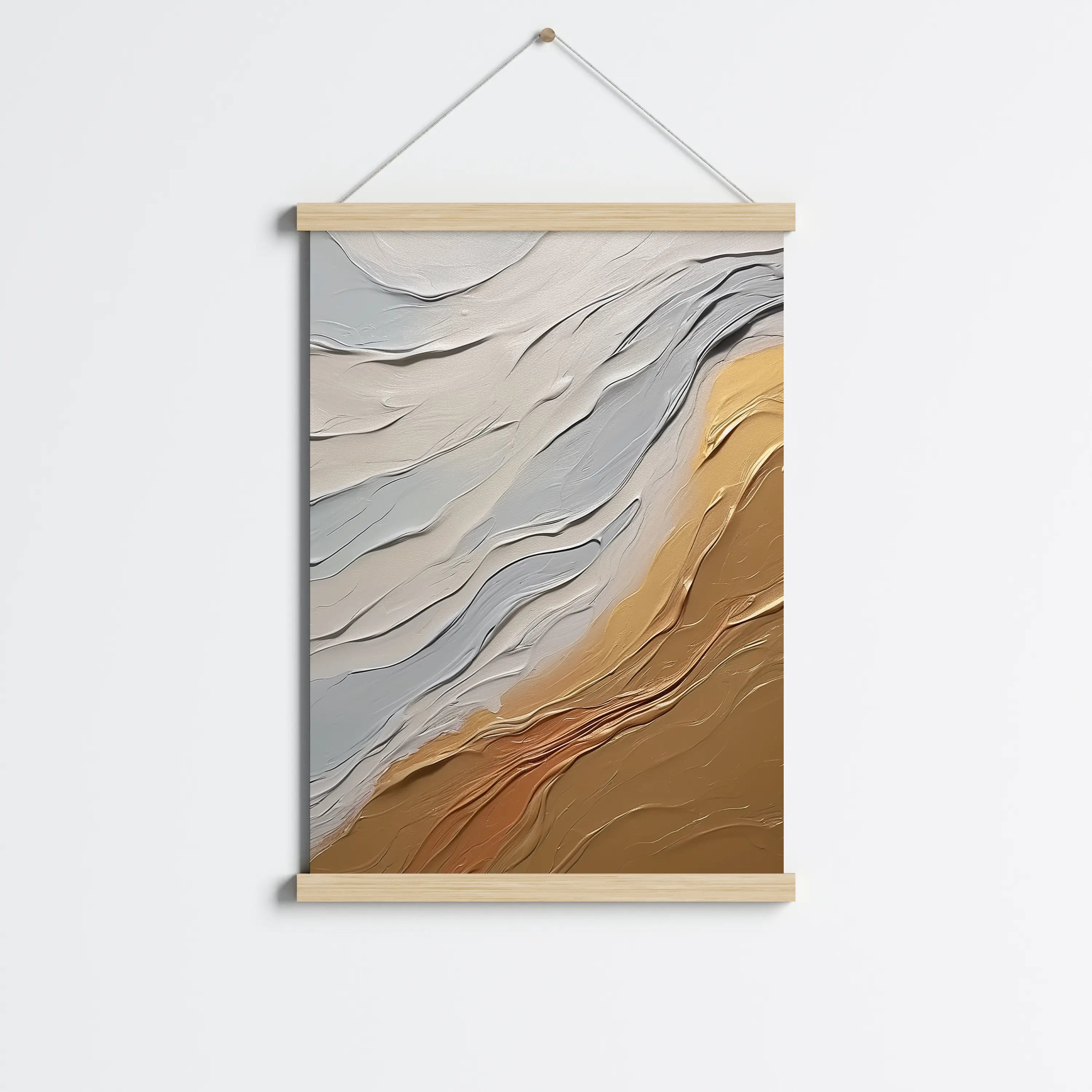 פוסטר לתליה | Abstract art waves on sand