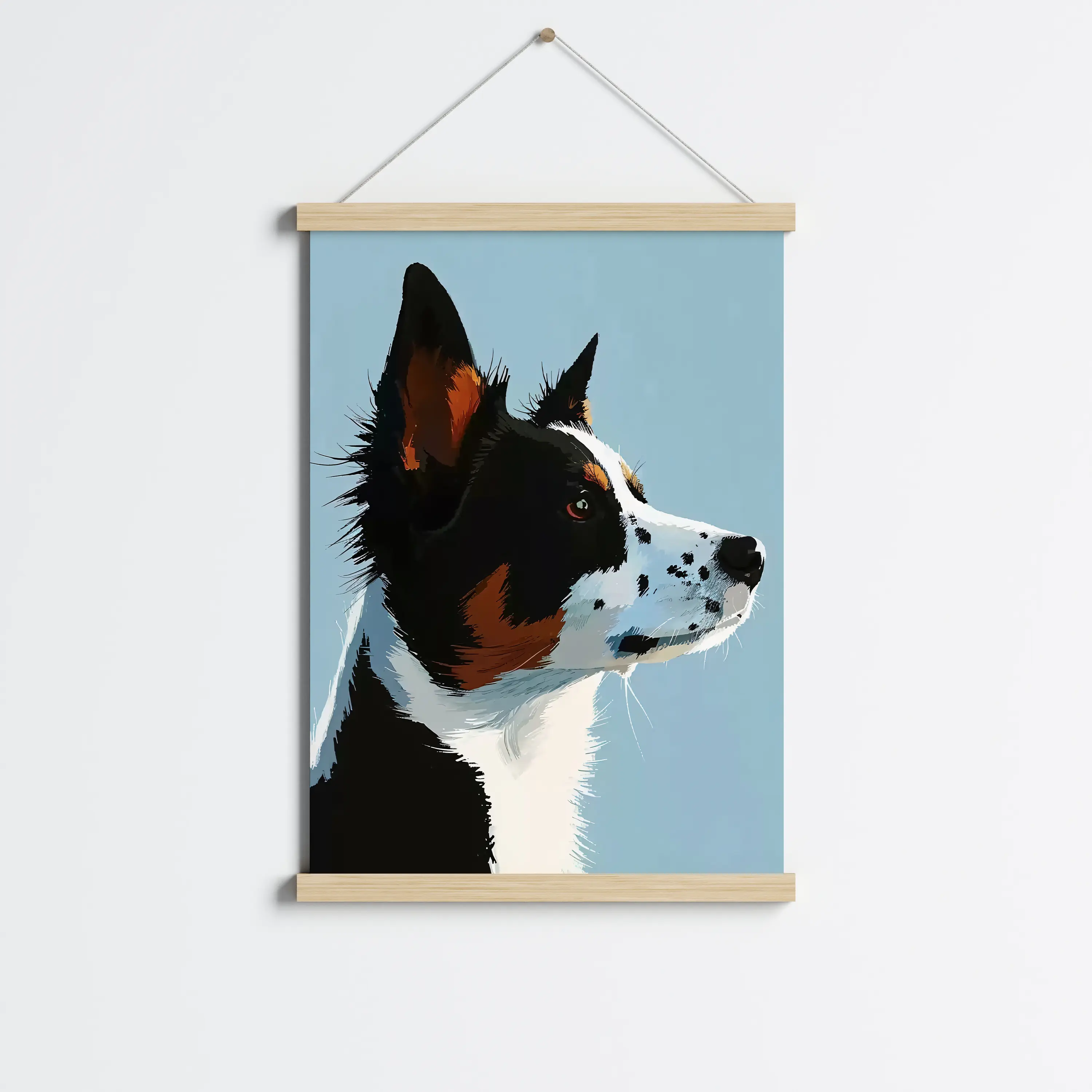 פוסטר לתליה | Abstract art dog