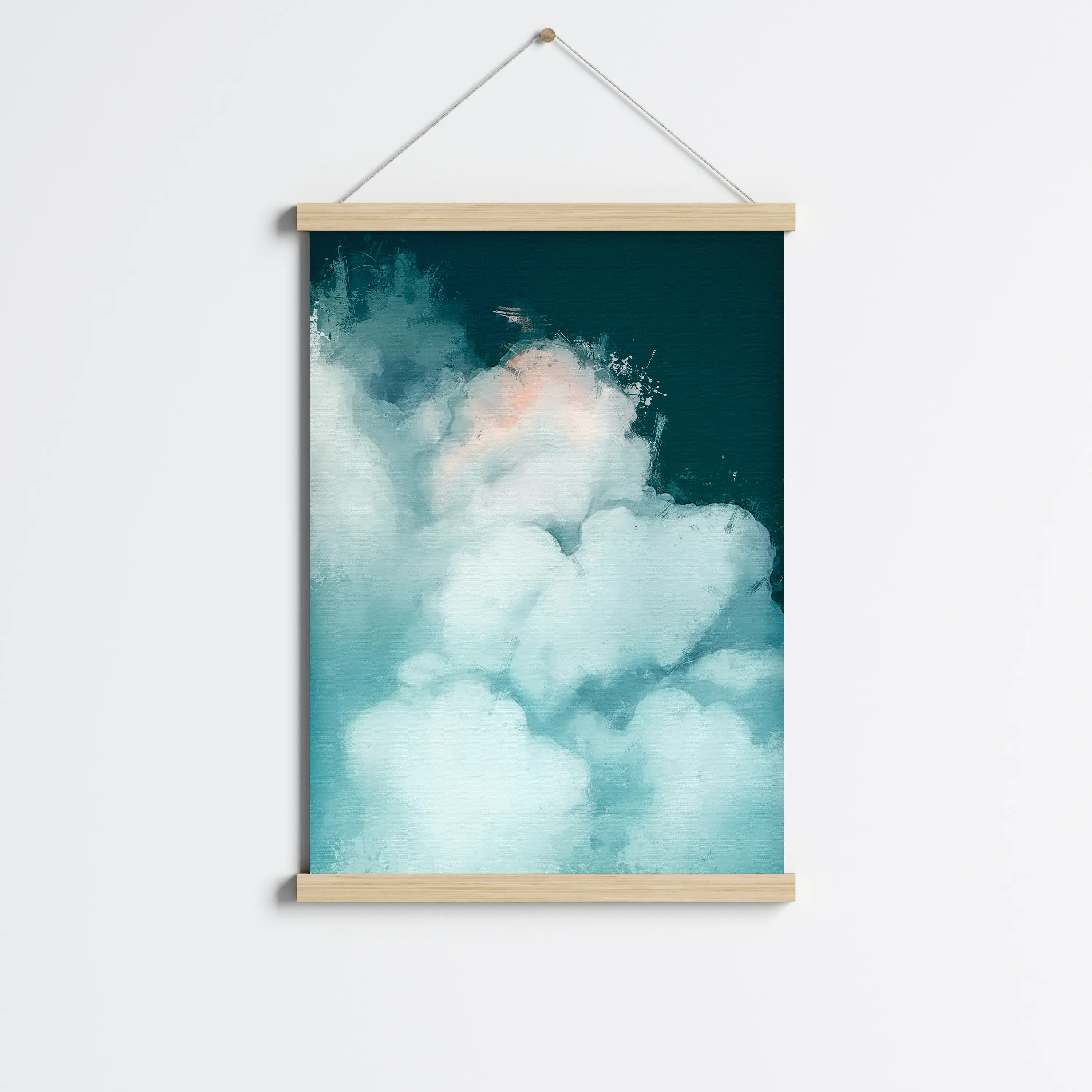 פוסטר לתליה | Abstract art clouds