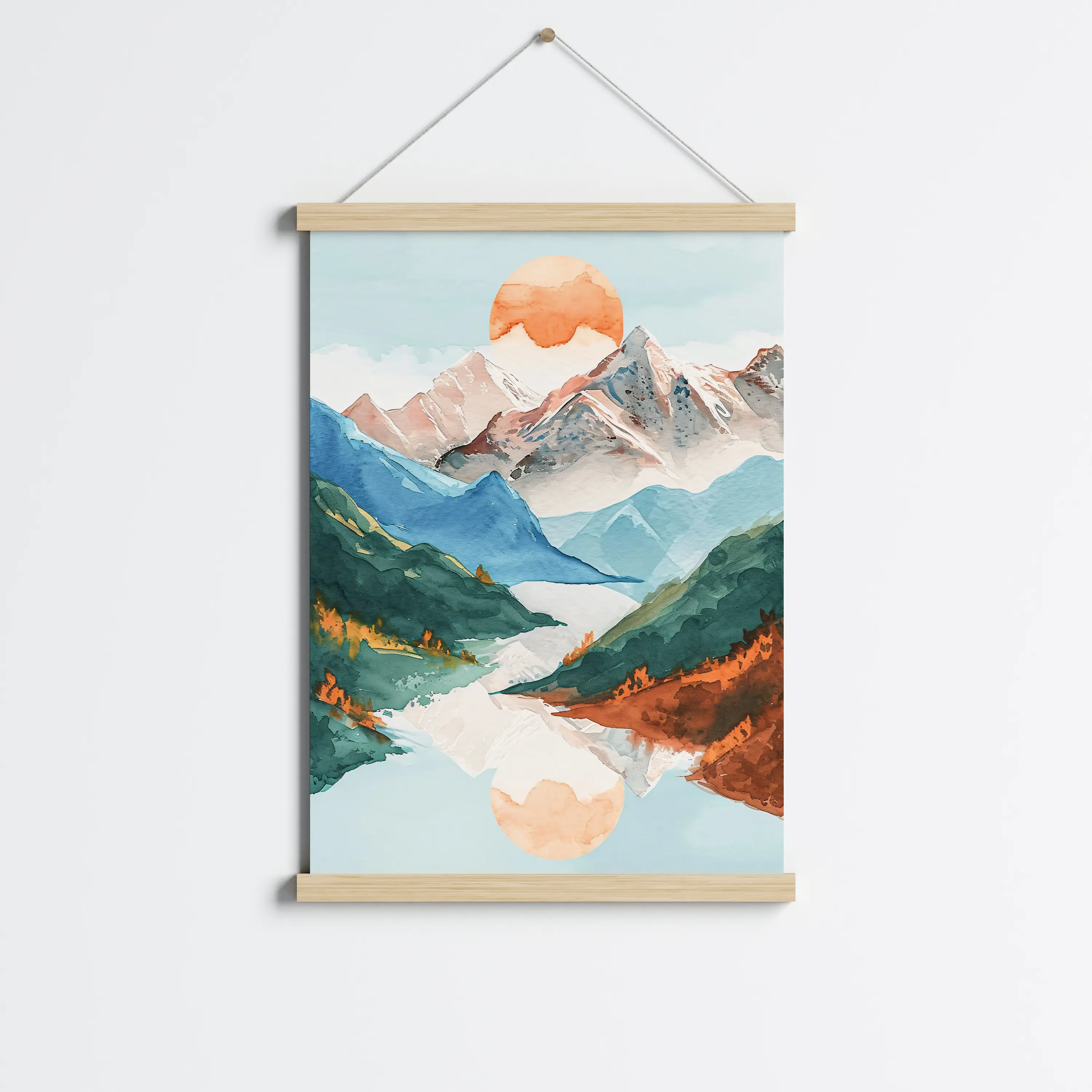 פוסטר לתליה | Abstract art reflection