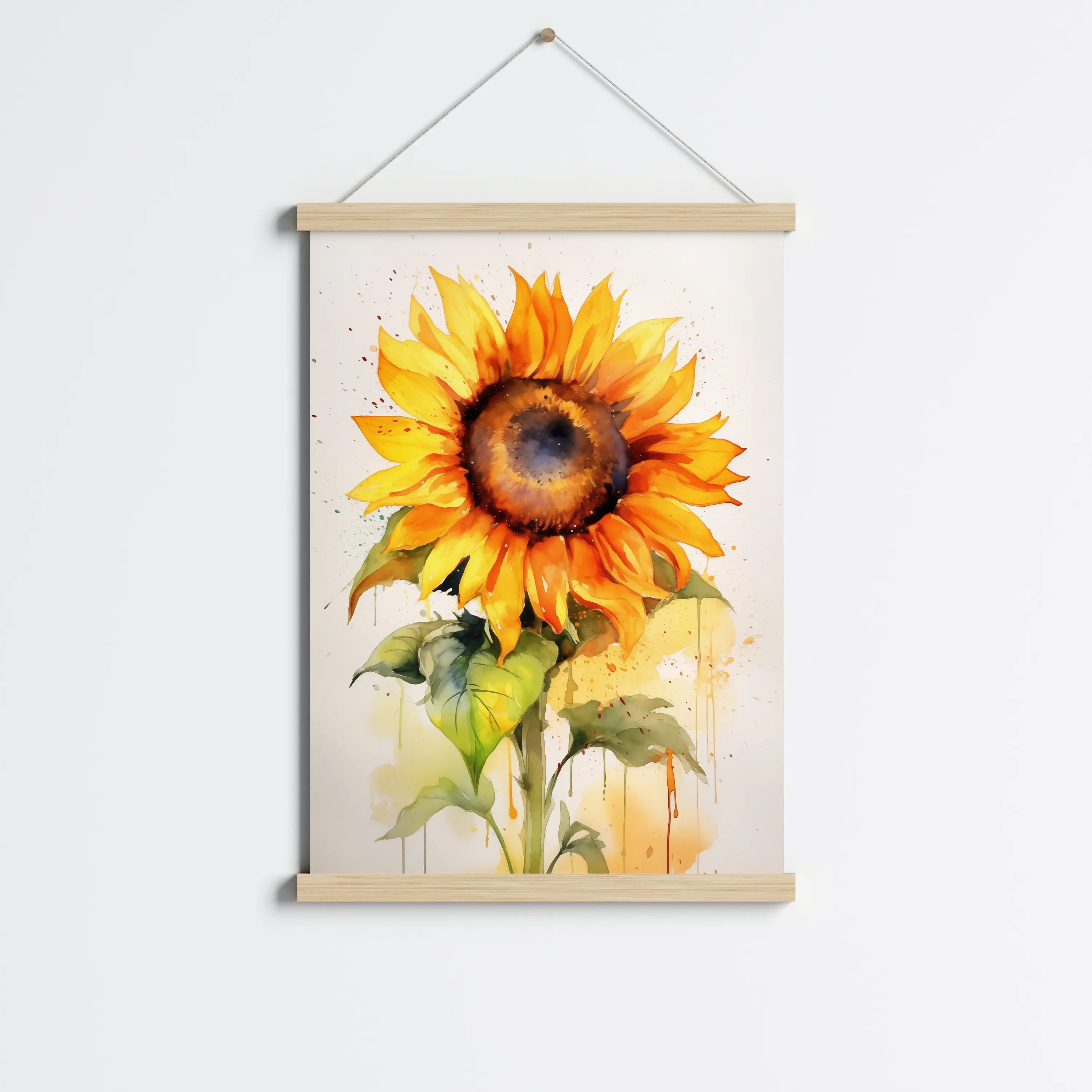 פוסטר לתליה | Abstract art sun flower