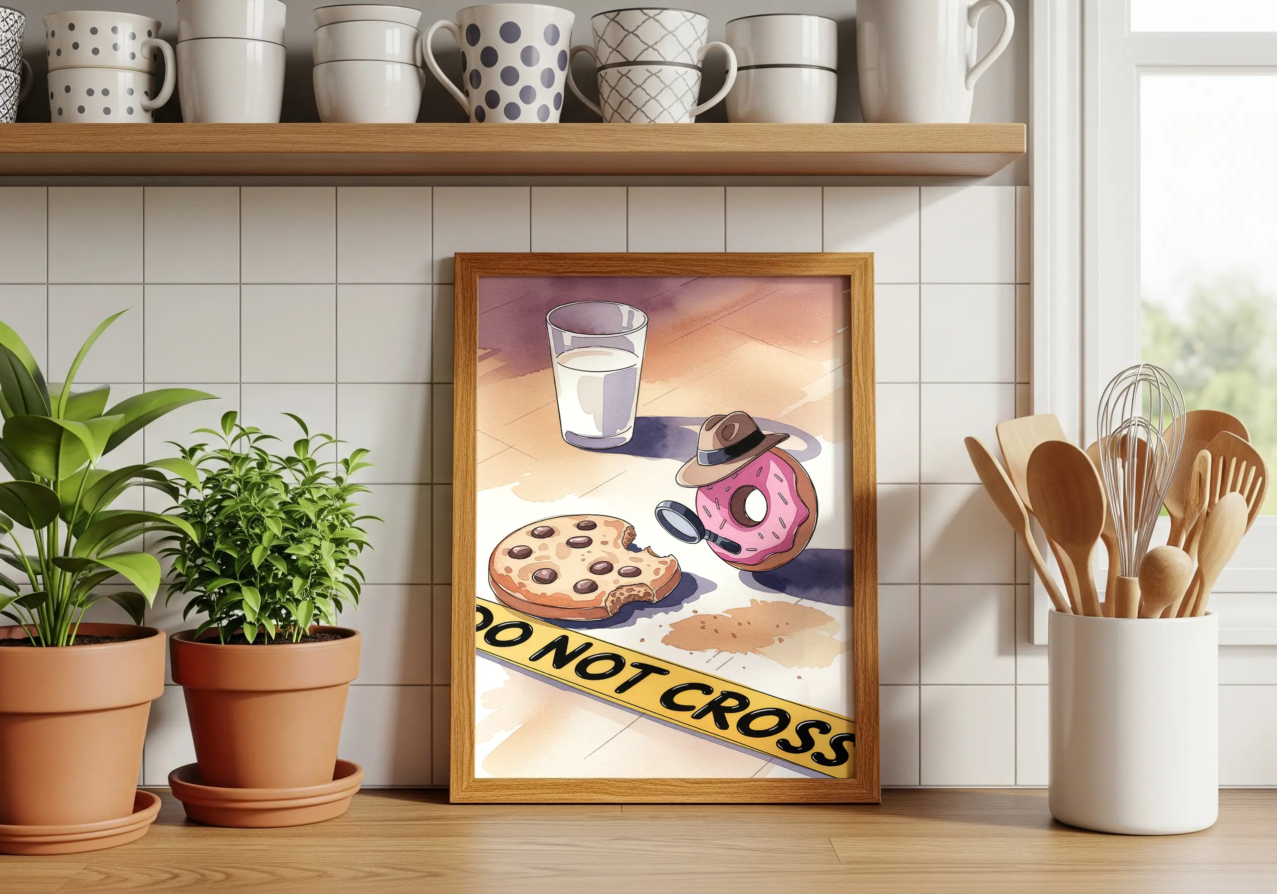 פוסטר לתליה | Detective Donut