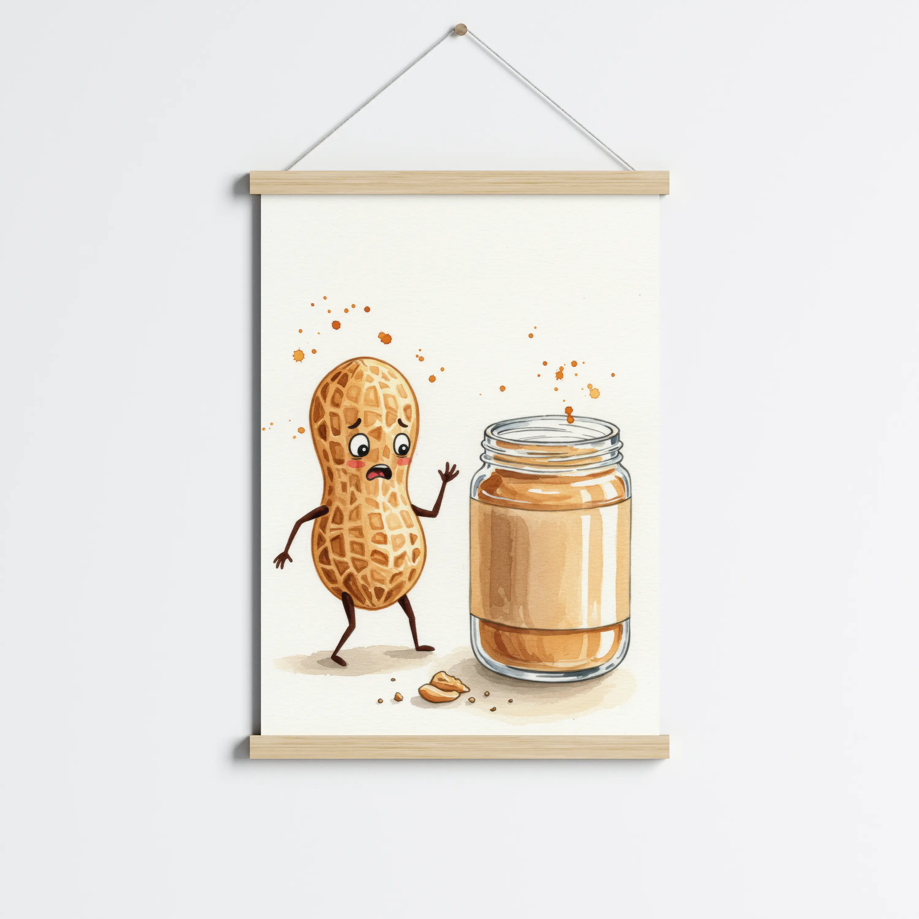 פוסטר לתליה | Surprised Peanut