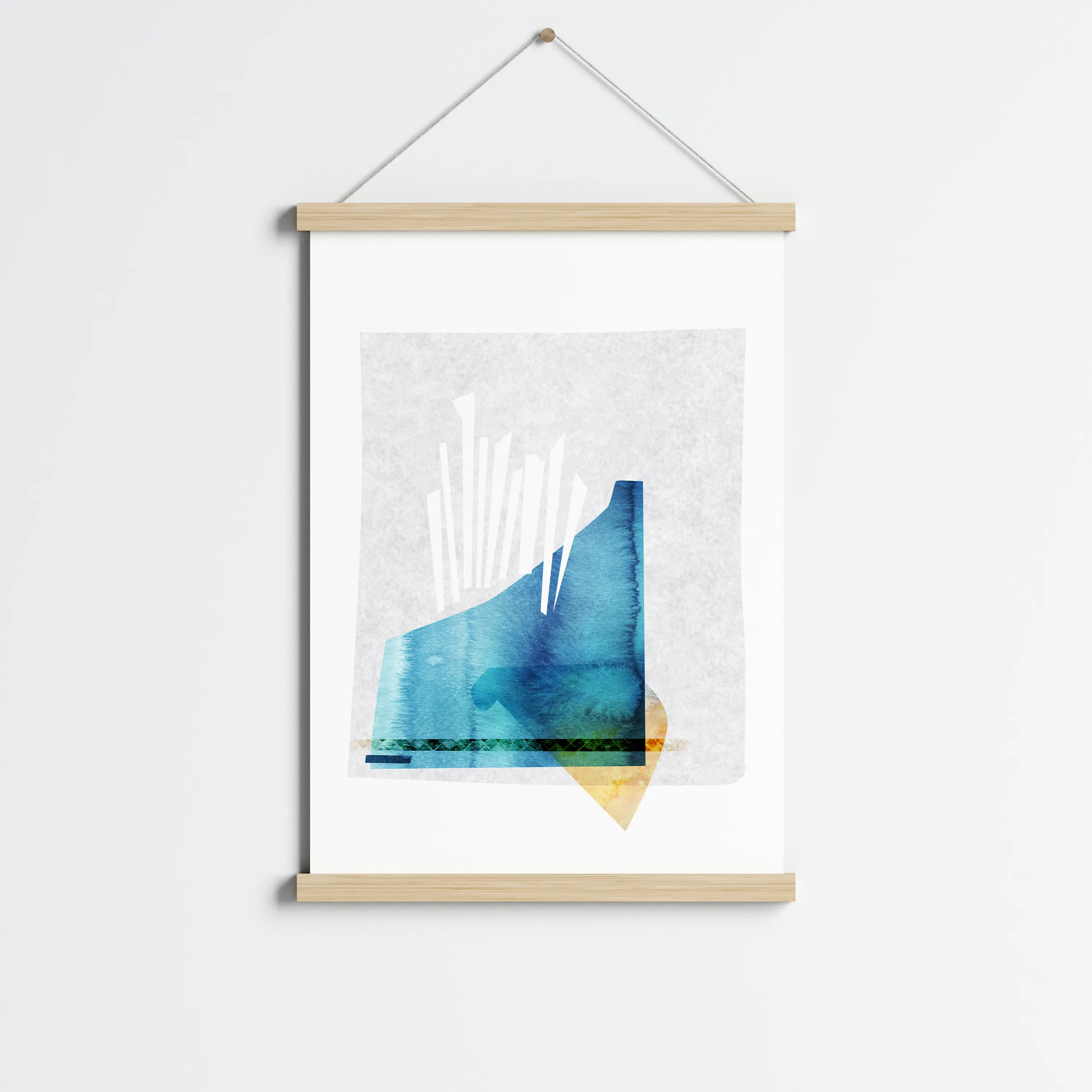 פוסטר לתליה | Blue Crystal Peak