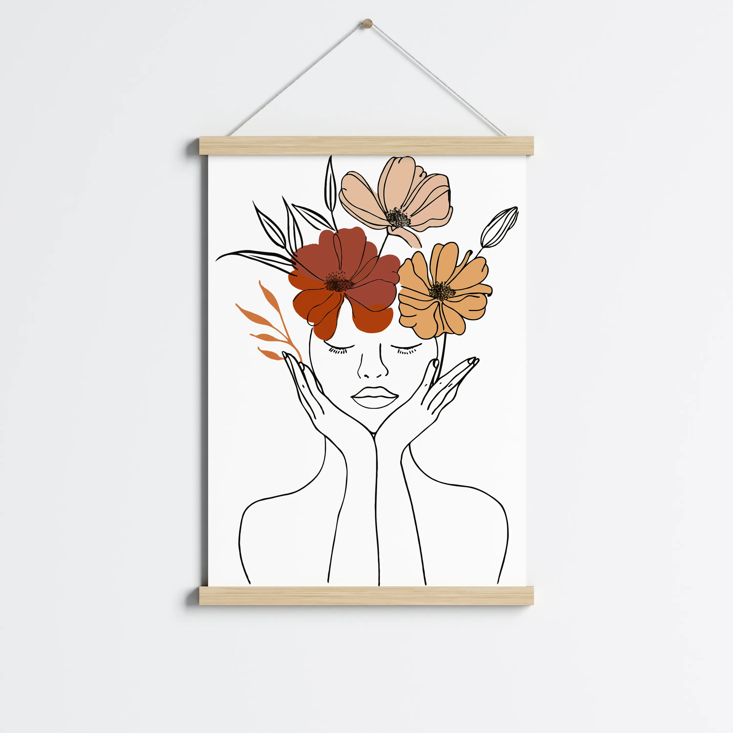 פוסטר לתליה | Blooming Embrace