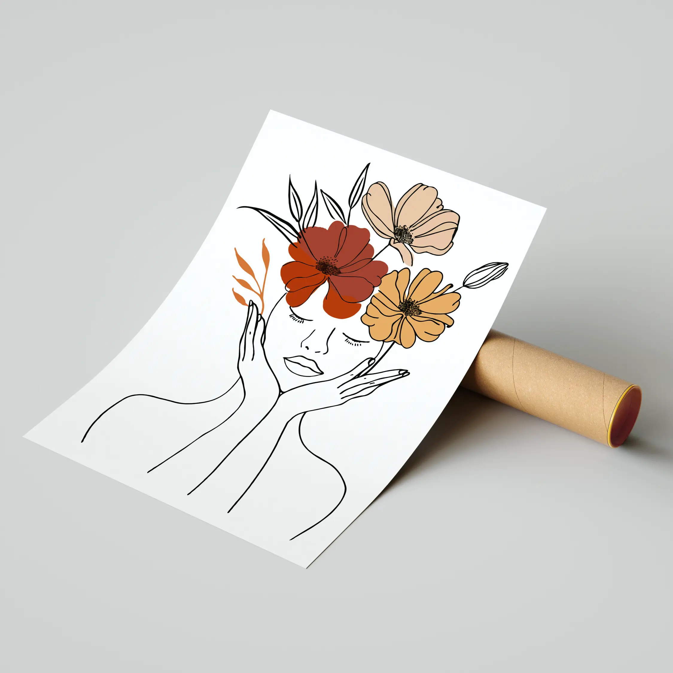 פוסטר לתליה | Blooming Embrace