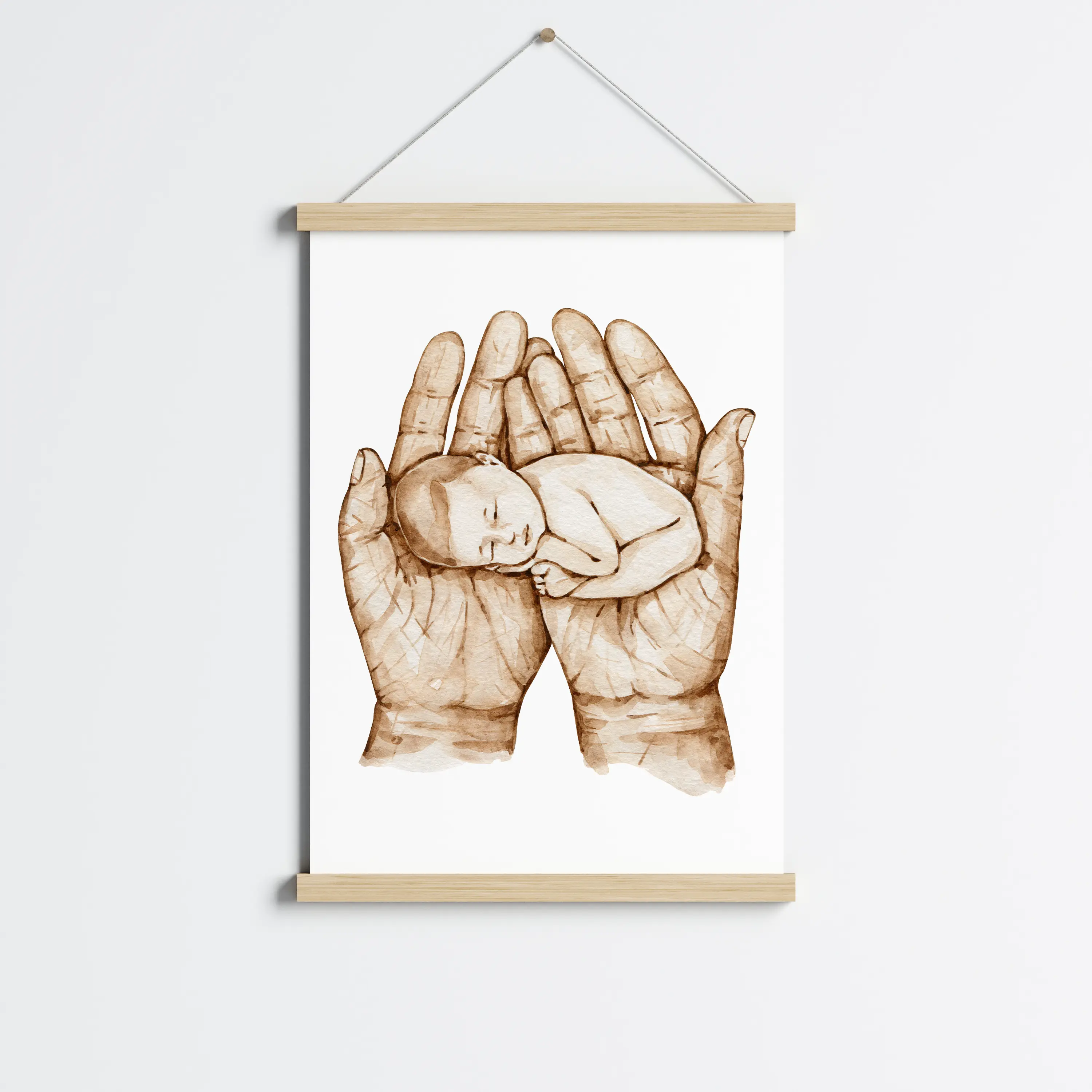 פוסטר לתליה | Safe Hands