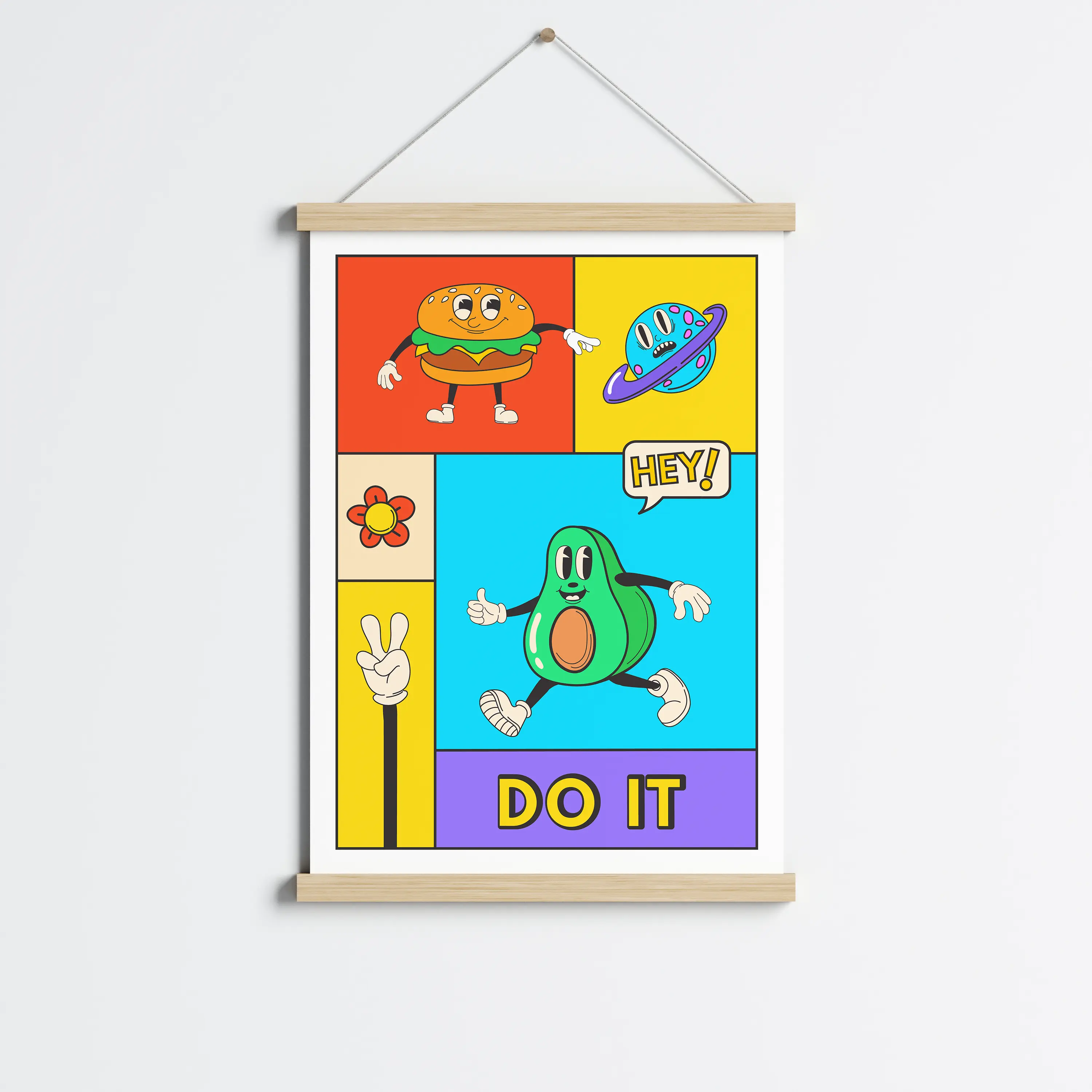 פוסטר לתליה | Retro Comic Vibes