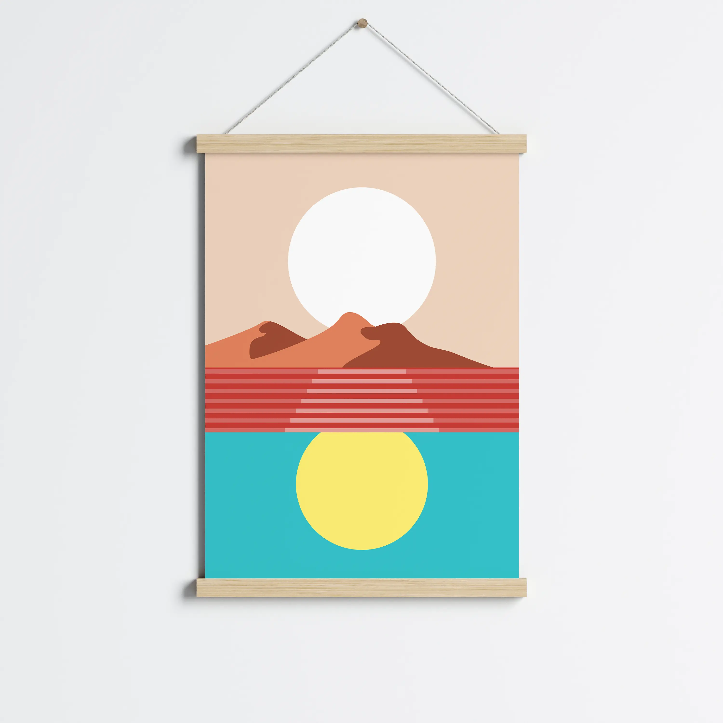 פוסטר לתליה | Geometric Sunset