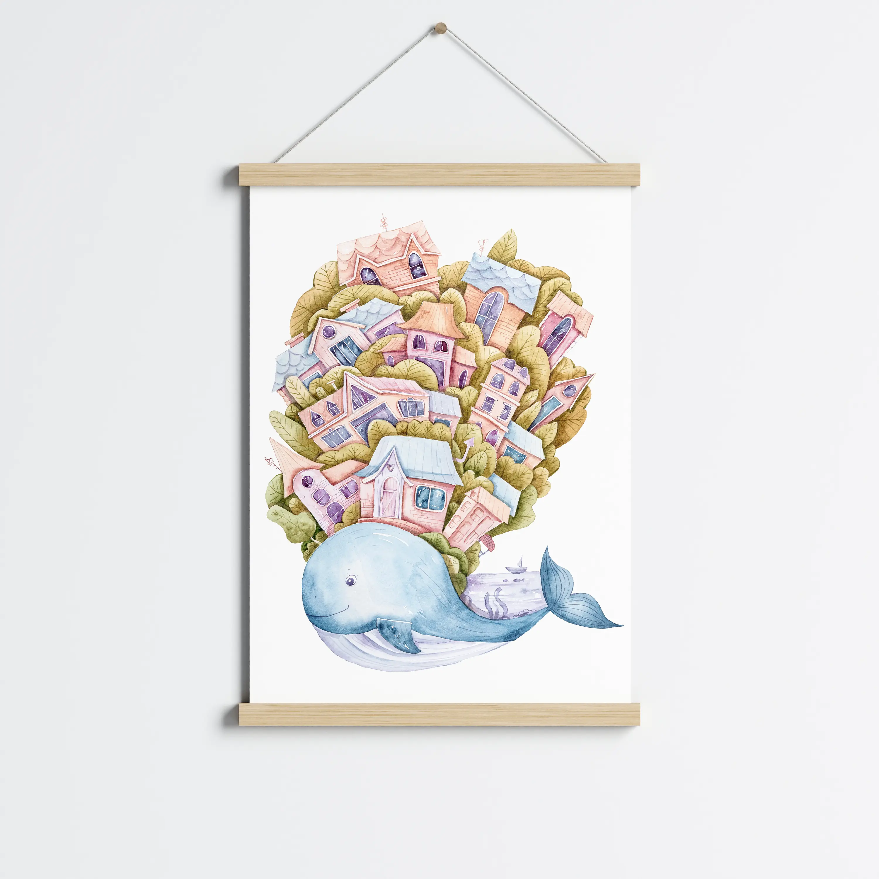 פוסטר לתליה | Whale Dreams