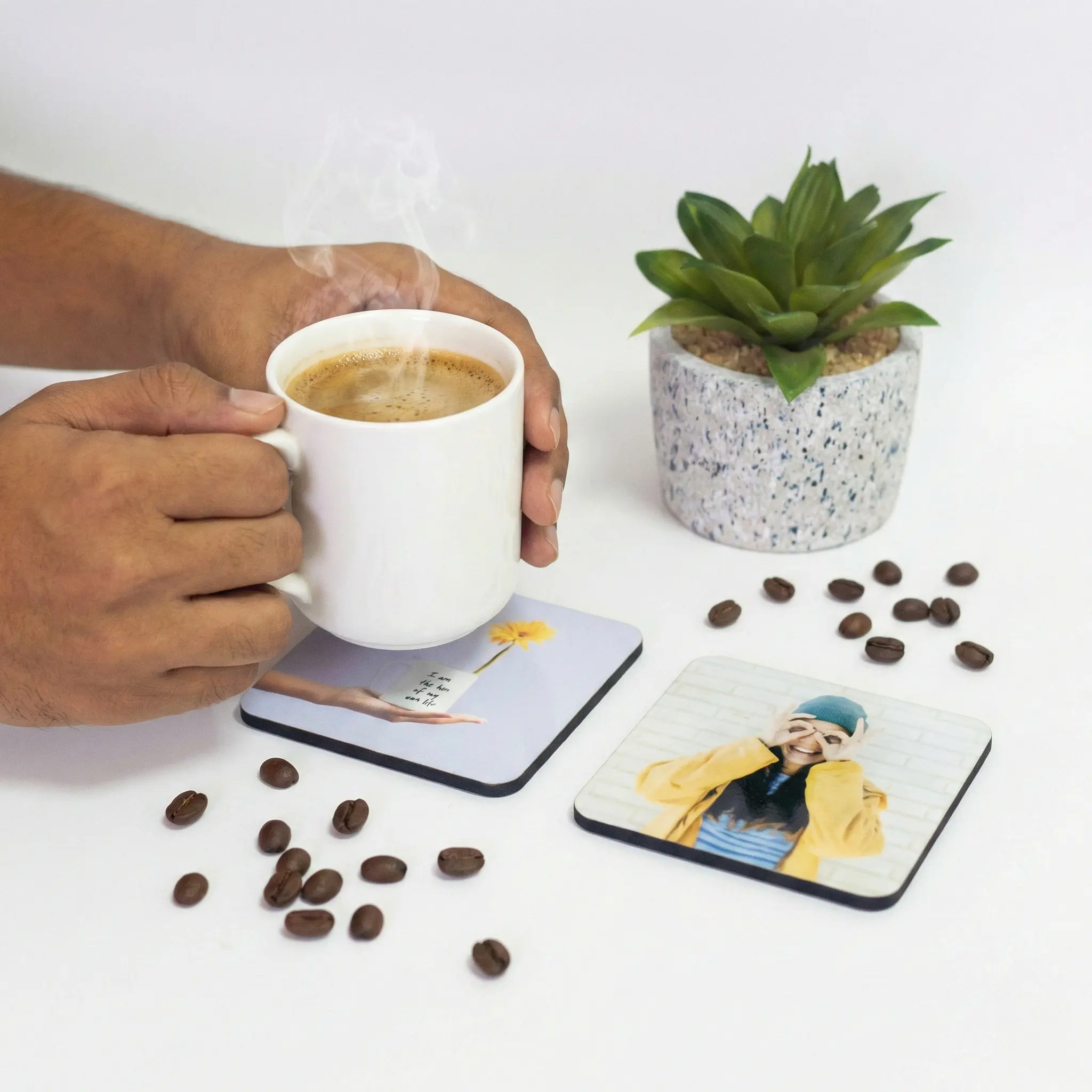 הדפסת תמונות על תחתיות לשתיה